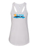 skyline lakes next level - women's ideal racerback tank - 1533 w/ shield logo on back & slpoa logo on front