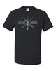 Lakeland Fencing Black Short Sleeve Tee w/ Gray Design