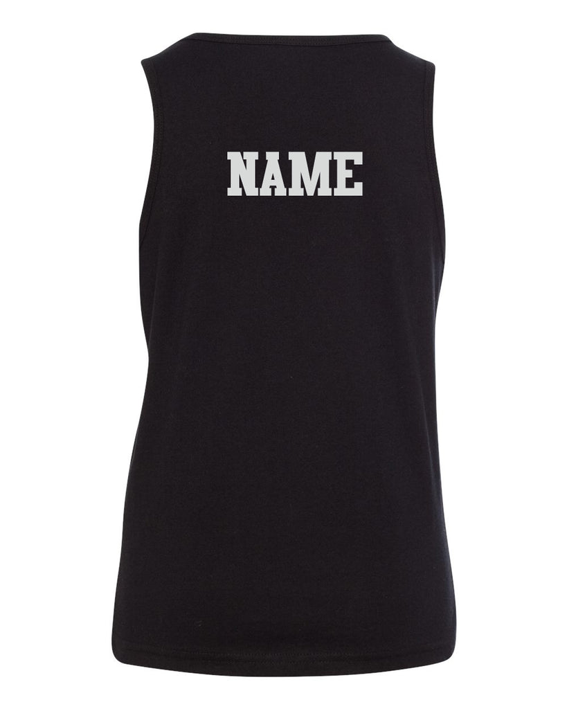 wmcc black unisex tank - bc3480 w/ be the revolution design on front.